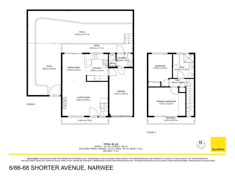 Floorplan of Homely townhouse listing, 6/66 Shorter Avenue, Narwee NSW 2209