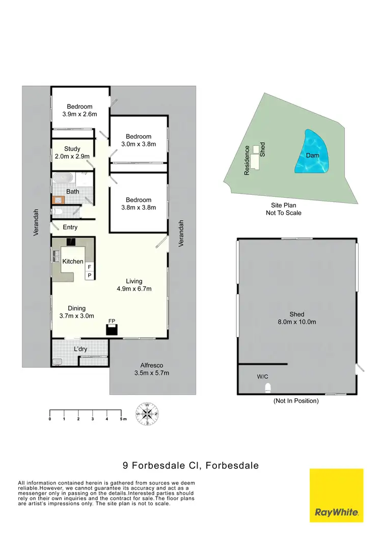 Floorplan of Homely house listing, 9 Forbesdale Close, Gloucester NSW 2422