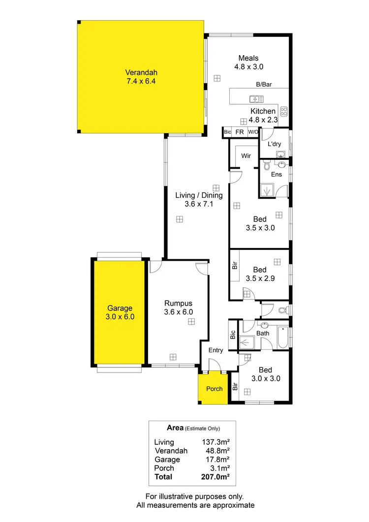 Floorplan of Homely house listing, 47 Forest Drive, Happy Valley SA 5159