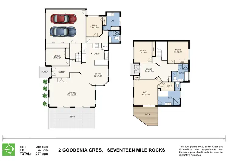 Floorplan of Homely house listing, 2 Goodenia Crescent, Seventeen Mile Rocks QLD 4073