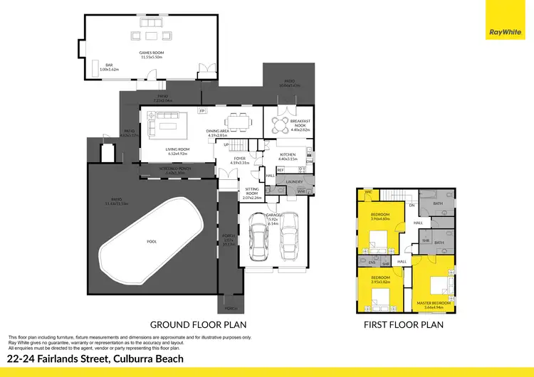Floorplan of Homely house listing, 22-24 Fairlands Street, Culburra Beach NSW 2540