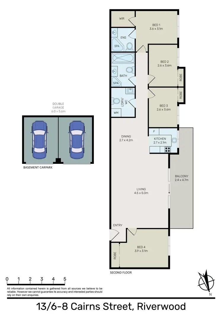 Floorplan of Homely unit listing, 13/6-8 Cairns Street, Riverwood NSW 2210
