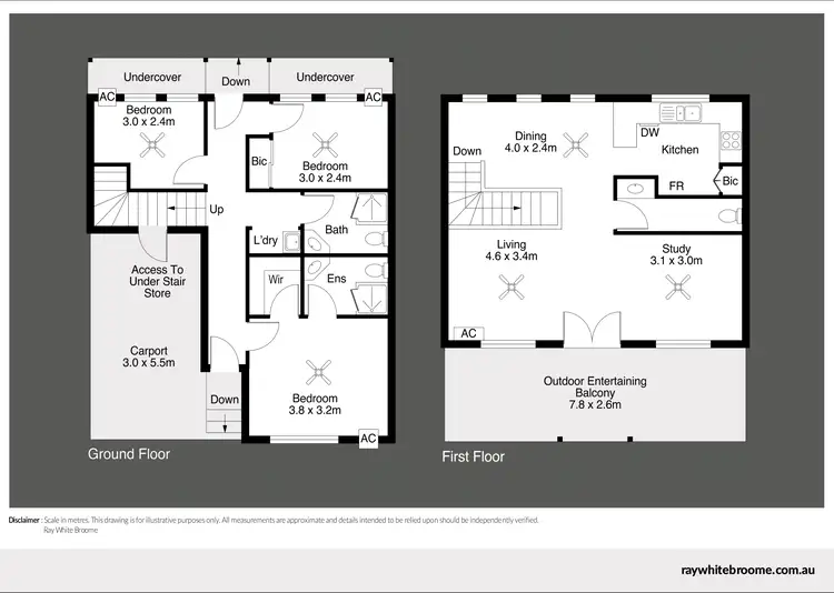 Floorplan of Homely townhouse listing, Unit 2/3 Chapple Street, Broome WA 6725