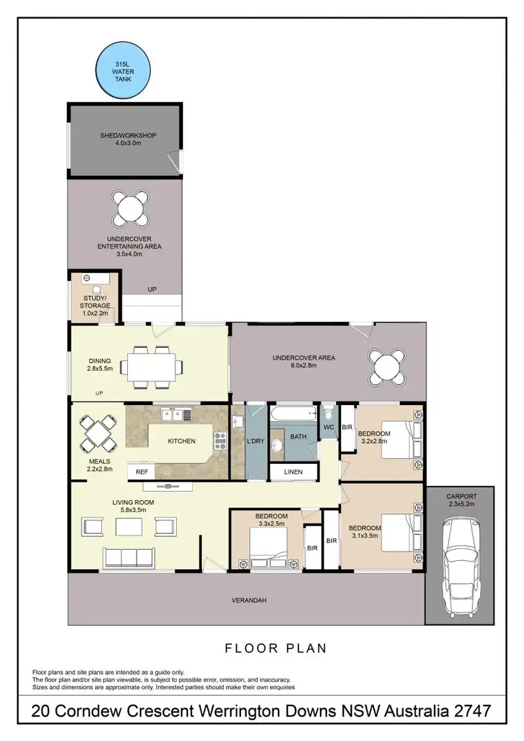 Floorplan of Homely house listing, 20 Corndew Crescent, Werrington Downs NSW 2747