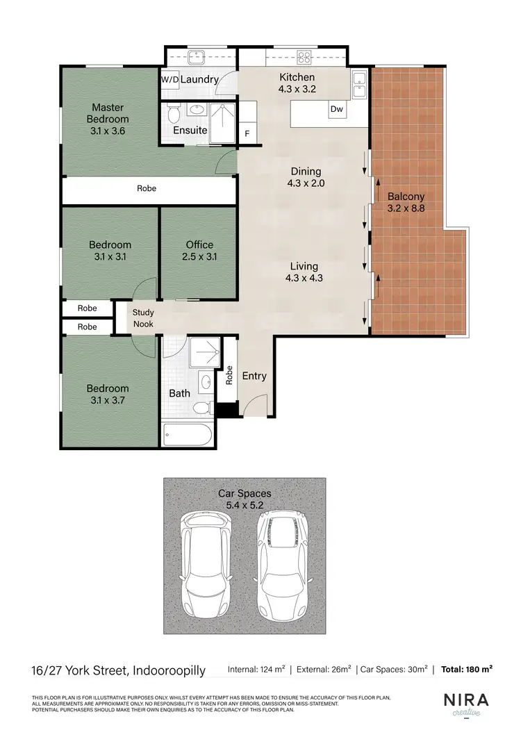 Floorplan of Homely apartment listing, 16/27 York Street, Indooroopilly QLD 4068