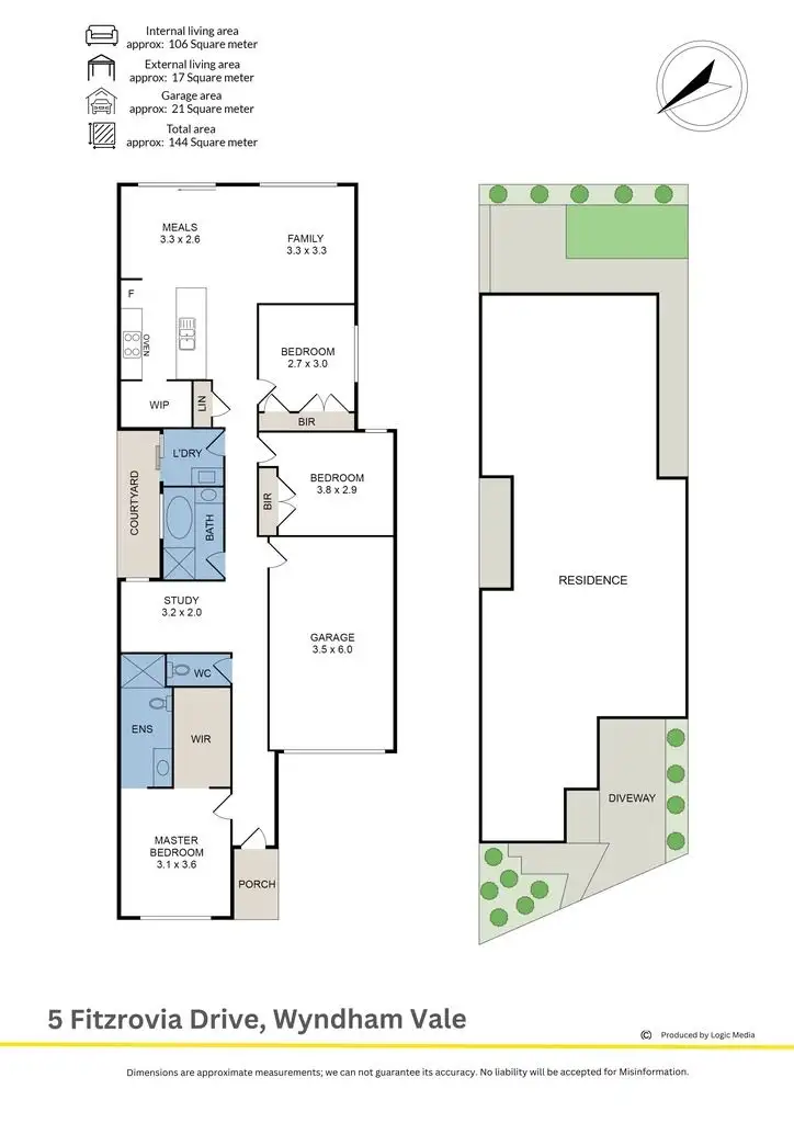 Floorplan of Homely house listing, 5 Fitzrovia Drive, Wyndham Vale VIC 3024