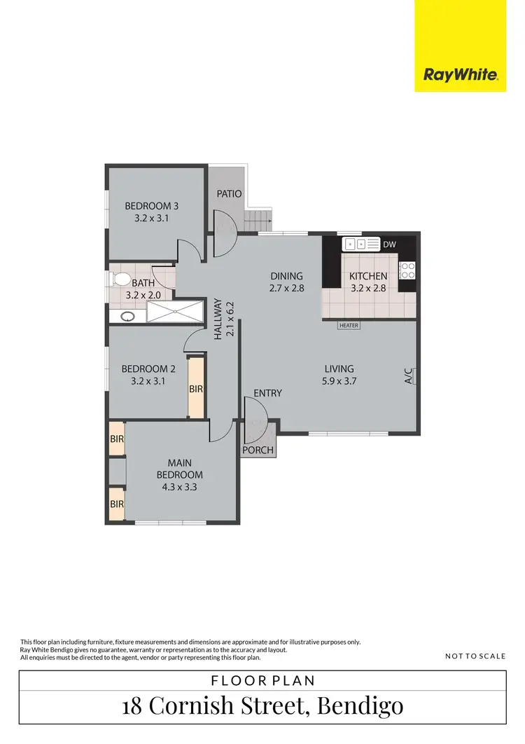 Floorplan of Homely house listing, 18 Cornish Street, Bendigo VIC 3550
