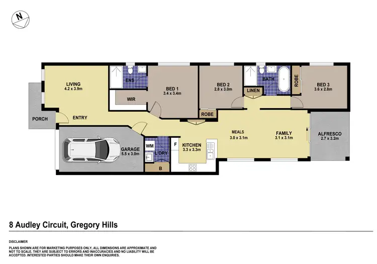 Floorplan of Homely house listing, 8 Audley Circuit, Gregory Hills NSW 2557