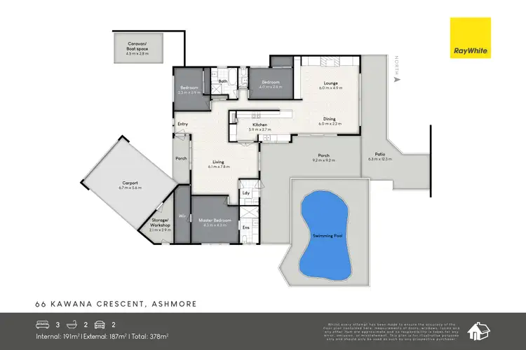 Floorplan of Homely house listing, 66 Kawana Crescent, Ashmore QLD 4214
