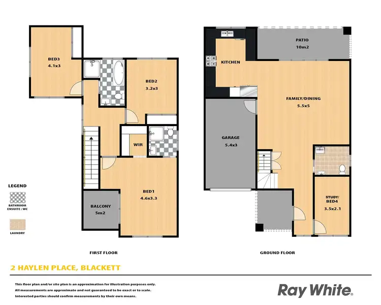 Floorplan of Homely house listing, 2 Haylen Place, Blackett NSW 2770