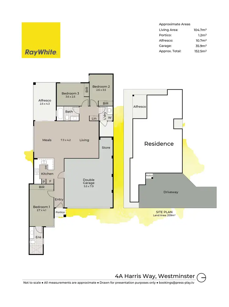 Floorplan of Homely house listing, 4A Harris Way, Westminster WA 6061