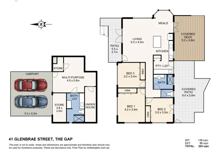 Floorplan of Homely house listing, 41 Glenbrae Street, The Gap QLD 4061