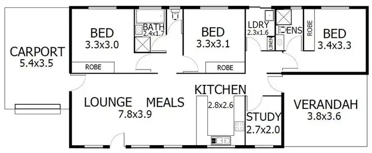 Floorplan of Homely house listing, 1D River Street, Murray Bridge SA 5253