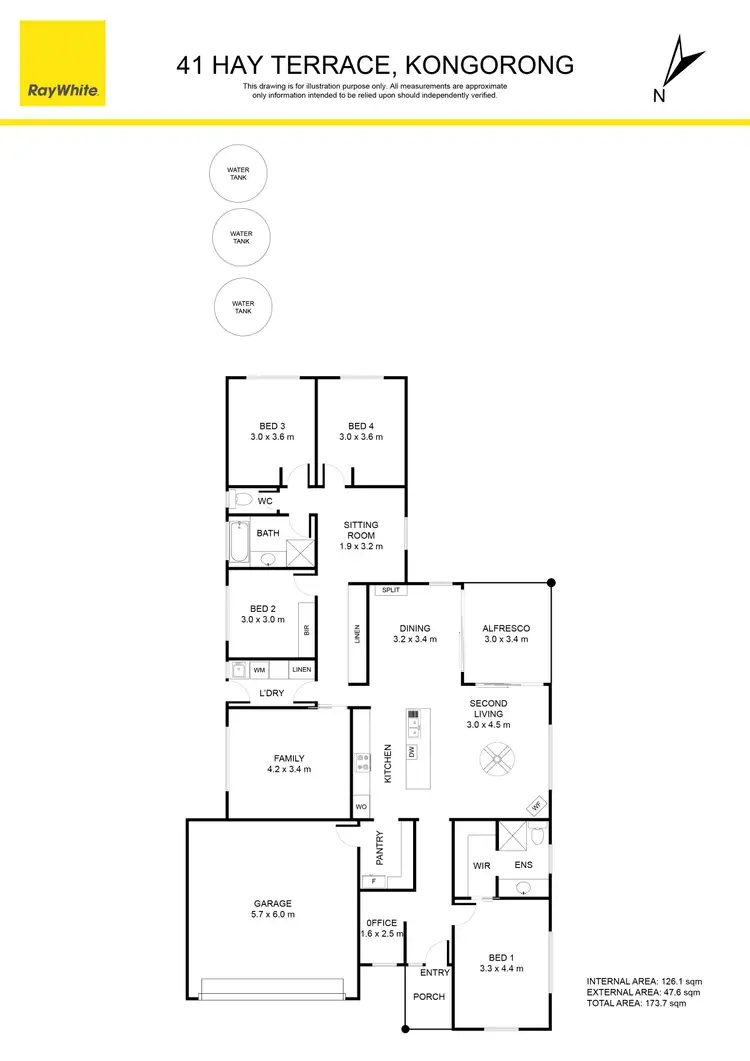 Floorplan of Homely house listing, 41 Hay Terrace, Kongorong SA 5291