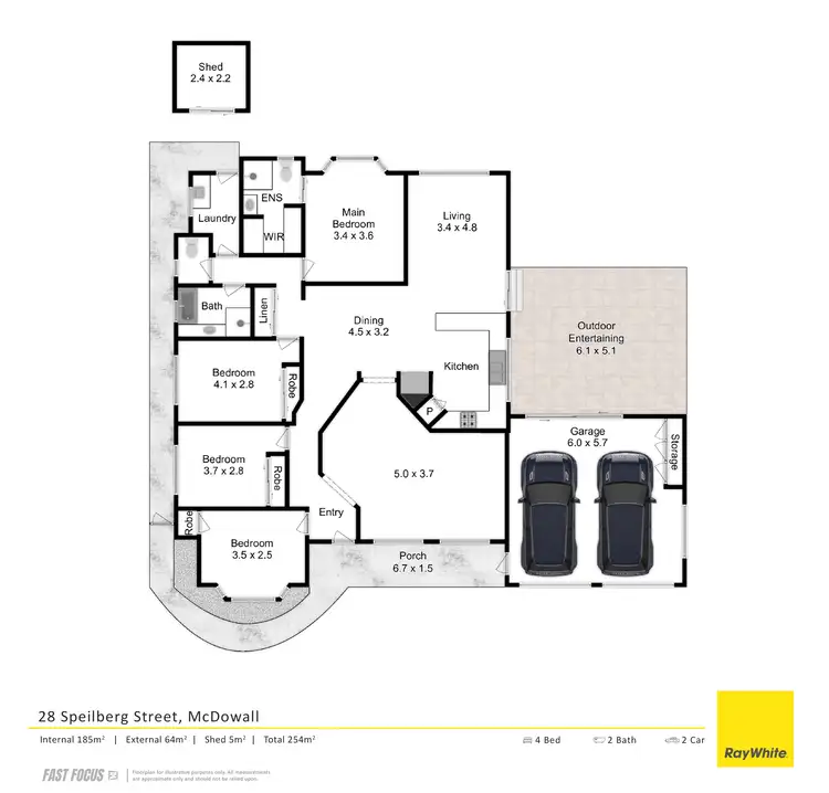 Floorplan of Homely house listing, 28 Speilberg Street, Mcdowall QLD 4053