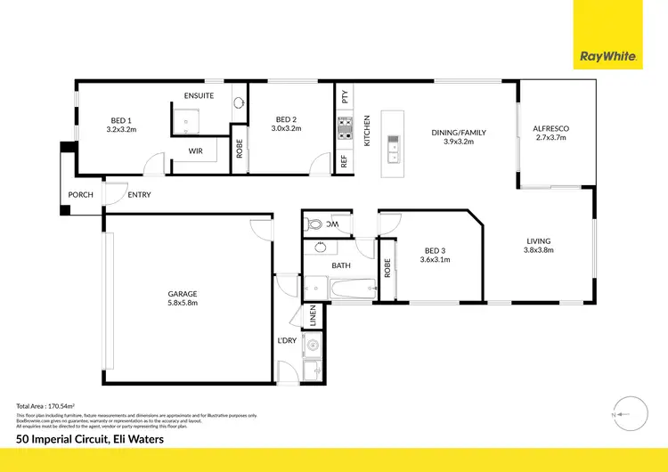 Floorplan of Homely house listing, 50 Imperial Circuit, Eli Waters QLD 4655