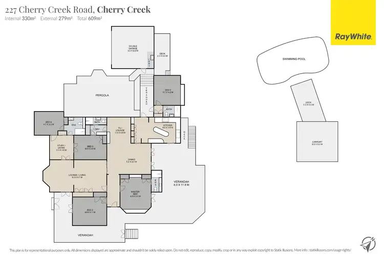 Floorplan of Homely rural property listing, 227 Cherry Creek Road, Cherry Creek QLD 4314