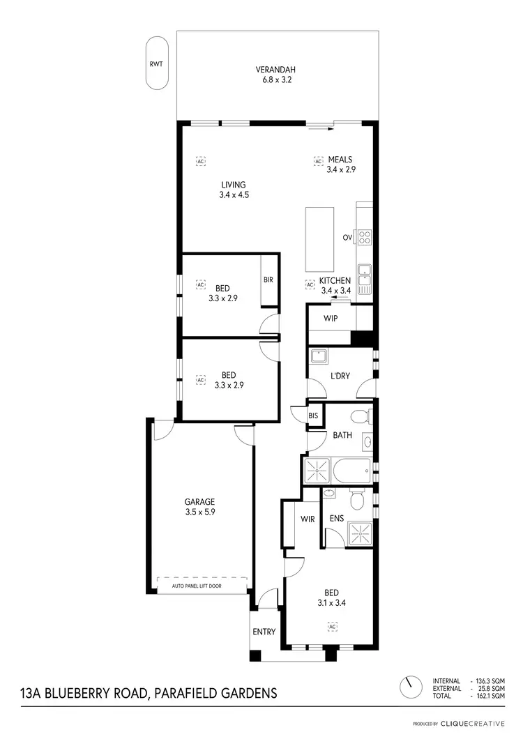 Floorplan of Homely house listing, 13A Blueberry Road, Parafield Gardens SA 5107