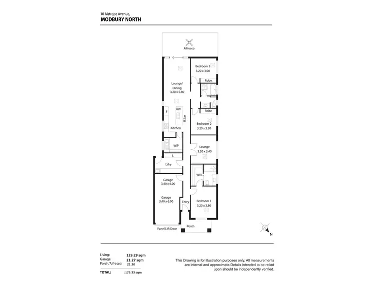 Floorplan of Homely house listing, 10 Aistrope Avenue, Modbury North SA 5092