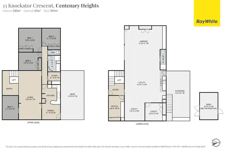 Floorplan of Homely house listing, 13 Knockator Crescent, Centenary Heights QLD 4350