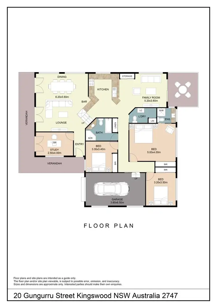 Floorplan of Homely house listing, 20 Gungurru Street, Kingswood NSW 2747