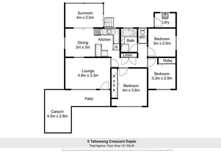 Floorplan of Homely house listing, 5 Tallawong Crescent, Dapto NSW 2530