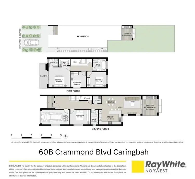 Floorplan of Homely semi-detached listing, 60B Crammond Boulevard, Caringbah NSW 2229