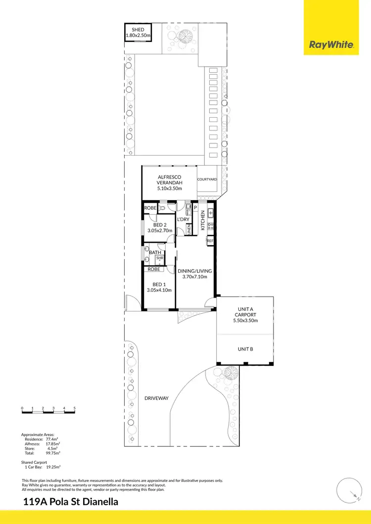 Floorplan of Homely house listing, 119A Pola Street, Dianella WA 6059