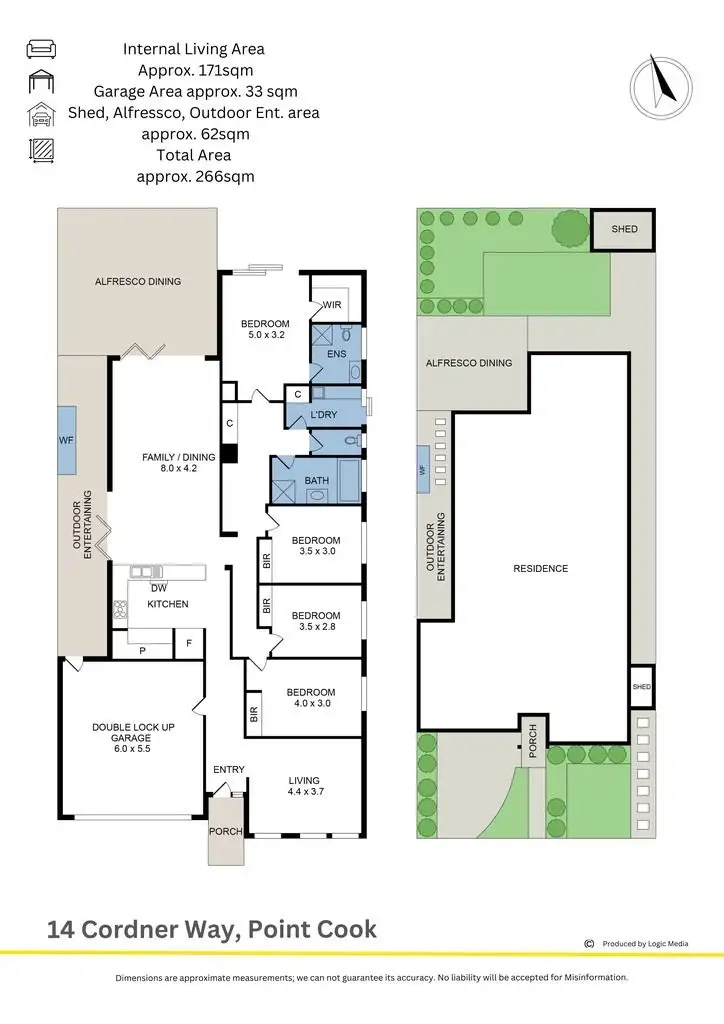 Floorplan of Homely house listing, 14 Cordner Way, Point Cook VIC 3030
