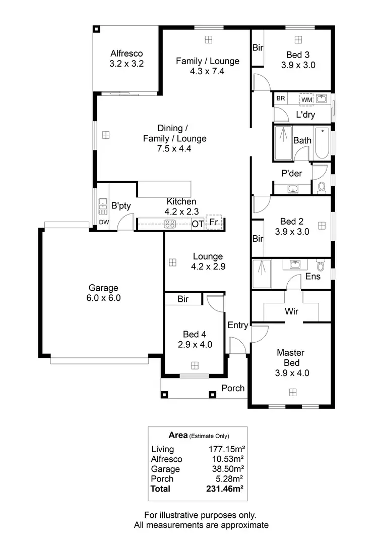 Floorplan of Homely house listing, 4 Kapinka Parade, Riverlea Park SA 5120
