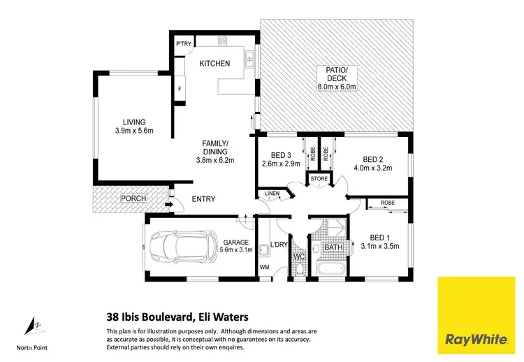 Floorplan of Homely house listing, 38 Ibis Boulevard, Eli Waters QLD 4655
