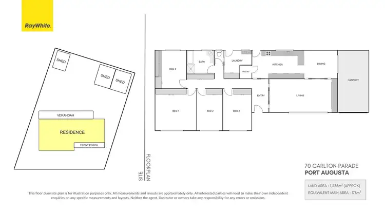 Floorplan of Homely house listing, 70 Carlton Parade, Port Augusta SA 5700