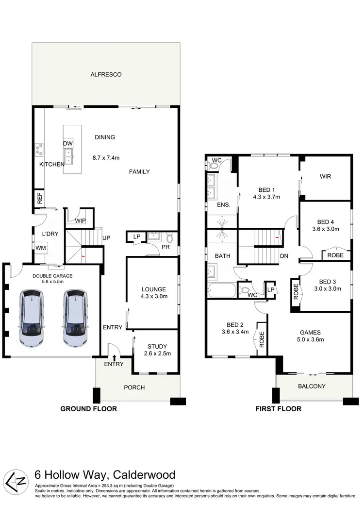 Floorplan of Homely house listing, 6 Hollow Way, Calderwood NSW 2527
