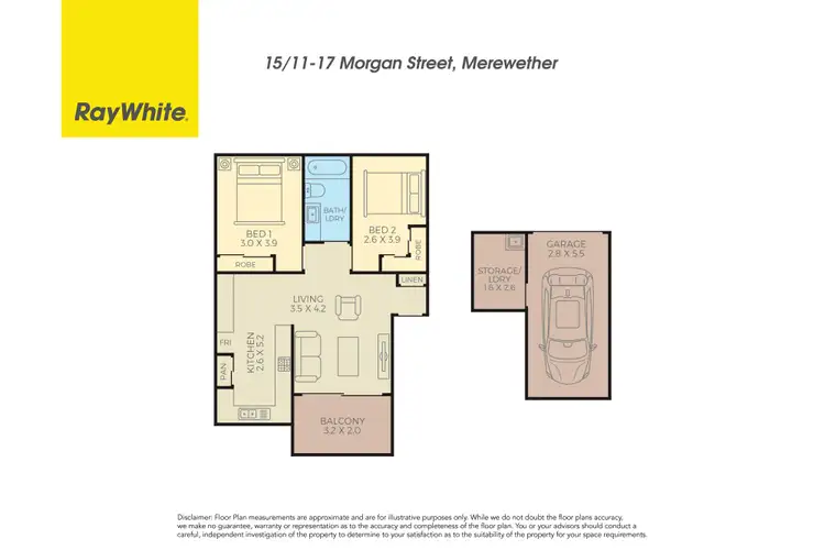 Floorplan of Homely apartment listing, 15/11-17 Morgan Street, Merewether NSW 2291