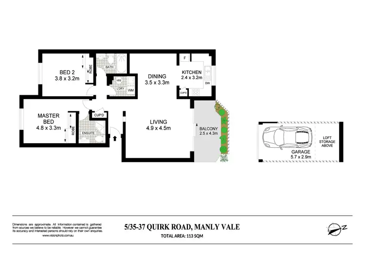 Floorplan of Homely apartment listing, 5/35-37 Quirk Road, Manly Vale NSW 2093