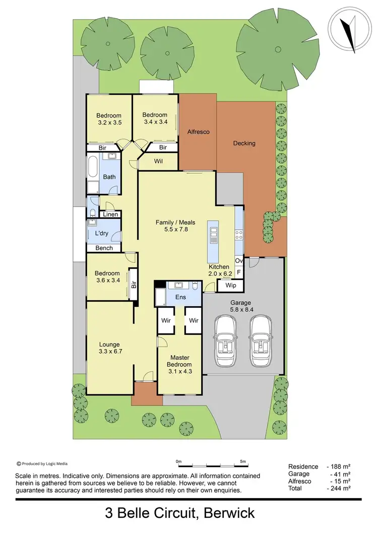 Floorplan of Homely house listing, 3 Belle Circuit, Berwick VIC 3806
