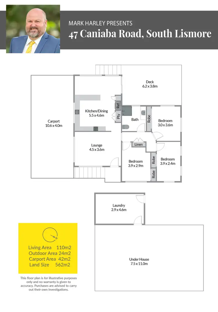 Floorplan of Homely house listing, 47 Caniaba Street, South Lismore NSW 2480