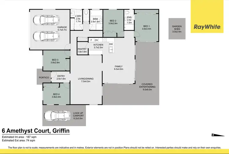 Floorplan of Homely house listing, 6 Amethyst Court, Griffin QLD 4503