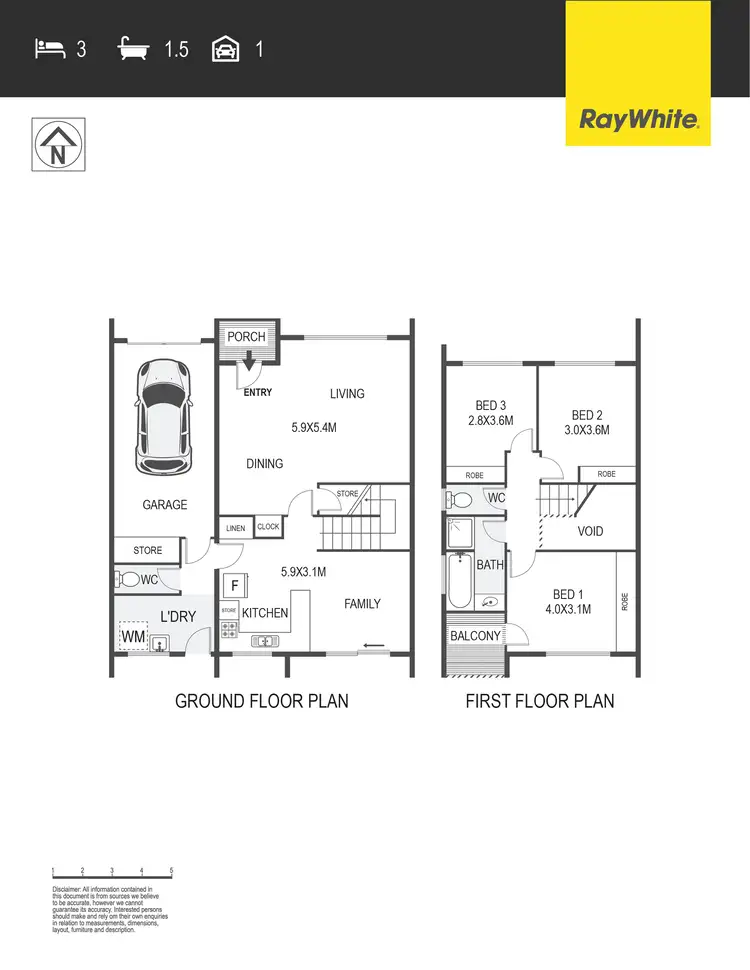Floorplan of Homely townhouse listing, 11/31 Tenison-Woods Circuit, Bonython ACT 2905