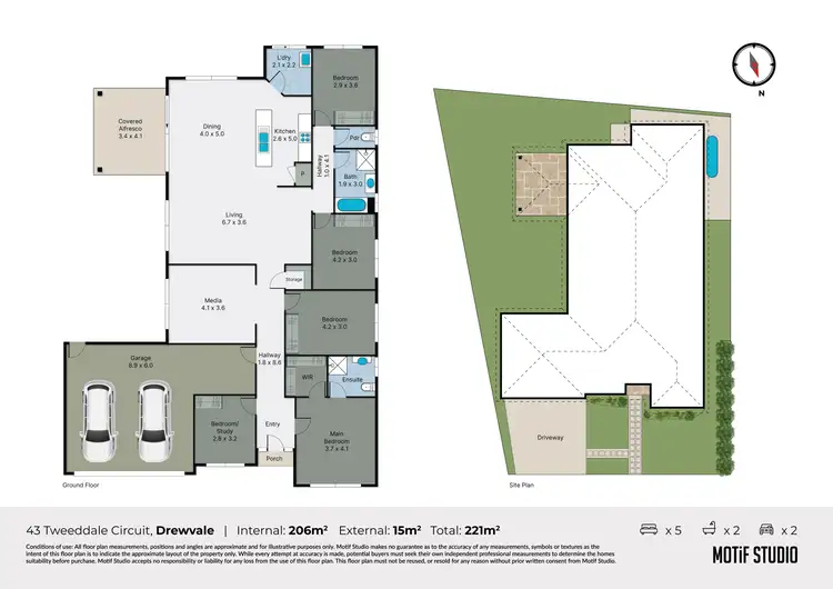 Floorplan of Homely house listing, 43 Tweeddale Circuit, Drewvale QLD 4116