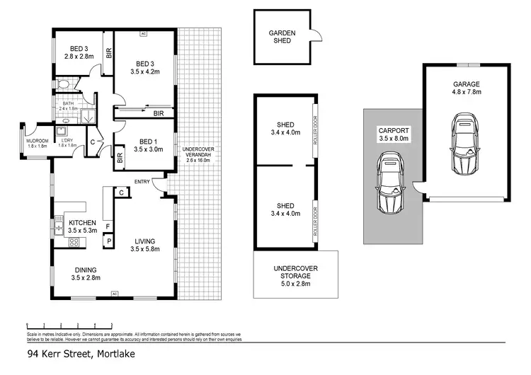 Floorplan of Homely house listing, 94 Kerr Street, Mortlake VIC 3272