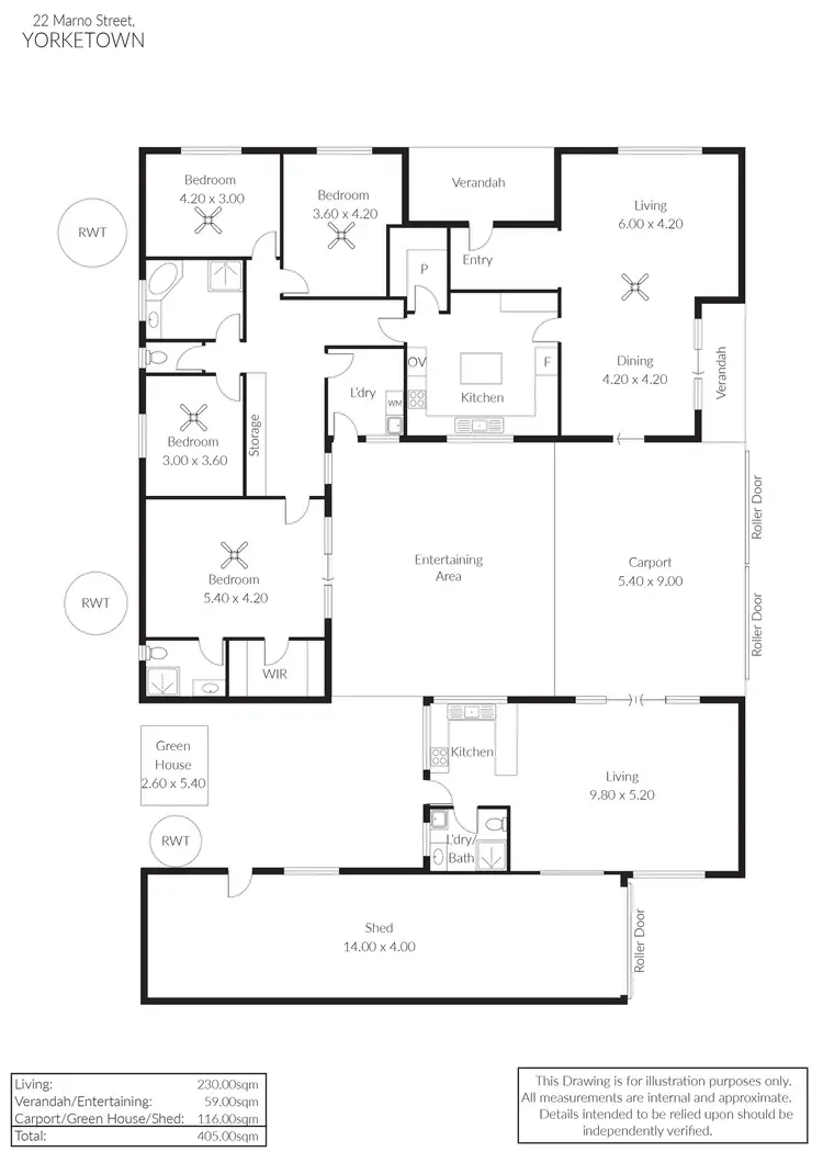 Floorplan of Homely house listing, 22 Marno Street, Yorketown SA 5576