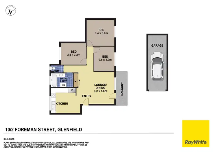Floorplan of Homely unit listing, 10/2-4 Foreman Street, Glenfield NSW 2167