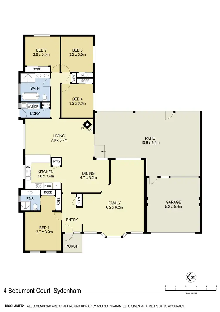Floorplan of Homely house listing, 4 Beaumont Court, Sydenham VIC 3037