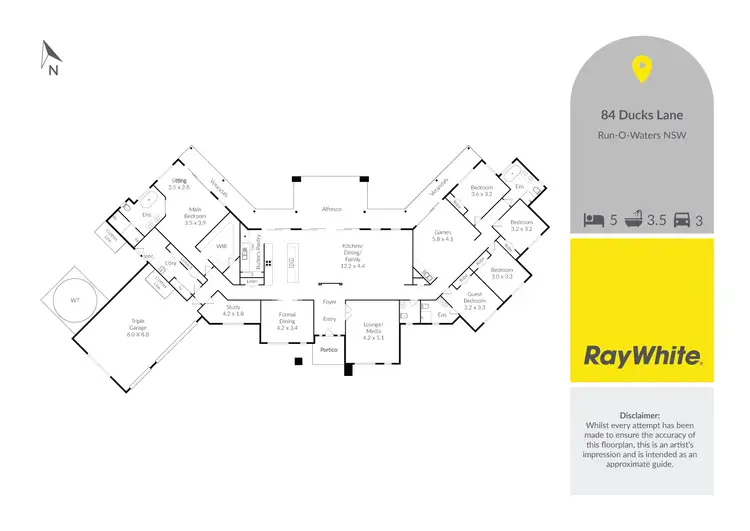 Floorplan of Homely house listing, 84 Ducks Lane, Run-O-Waters NSW 2580