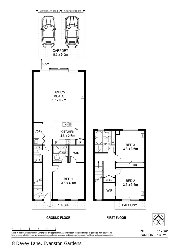 Floorplan of Homely house listing, 8 Davey Lane, Evanston Gardens SA 5116
