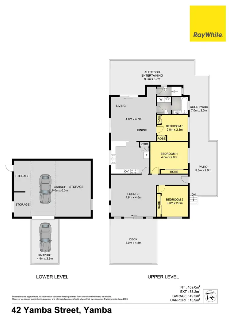 Floorplan of Homely house listing, 42 Yamba Street, Yamba NSW 2464