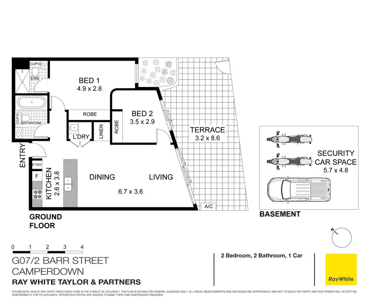 Floorplan of Homely apartment listing, G07/2 Barr Street, Camperdown NSW 2050
