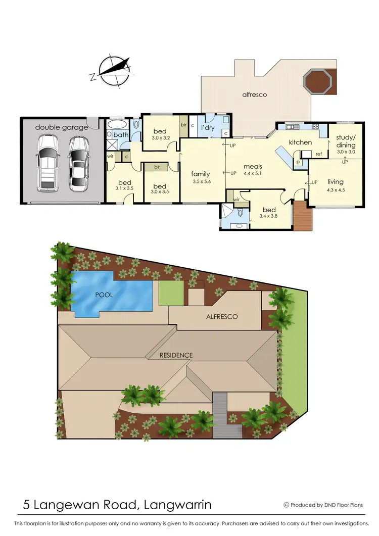 Floorplan of Homely house listing, 5 Langewan Road, Langwarrin VIC 3910