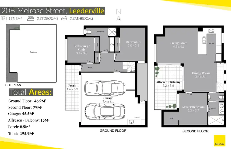 Floorplan of Homely house listing, 20B Melrose Street, Leederville WA 6007